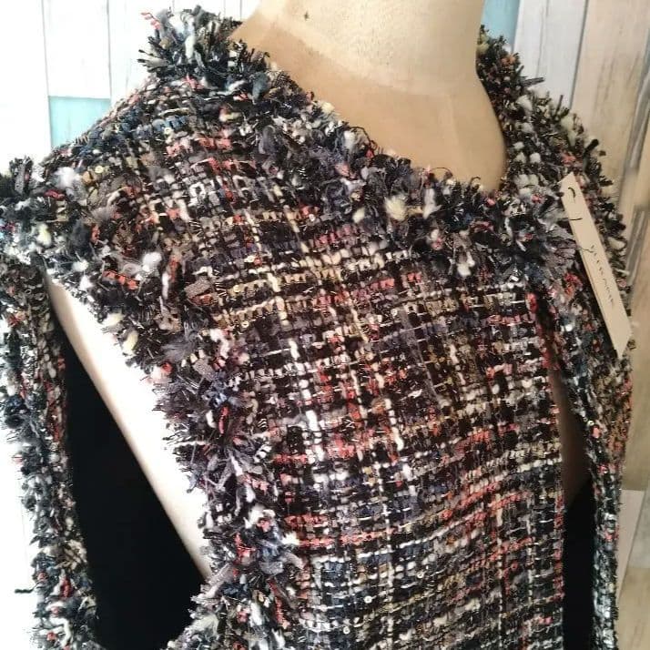 ELFRANK◇エルフランク《2024AW》ミックスツイードフリンジジレ　ベスト