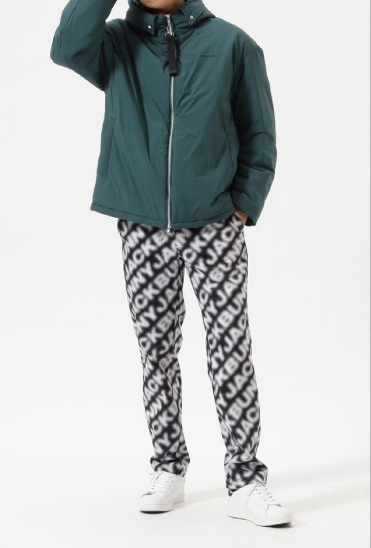 新品 パーリーゲイツ ジャックバニー エアシャット裏フリース防風パンツ(4)M