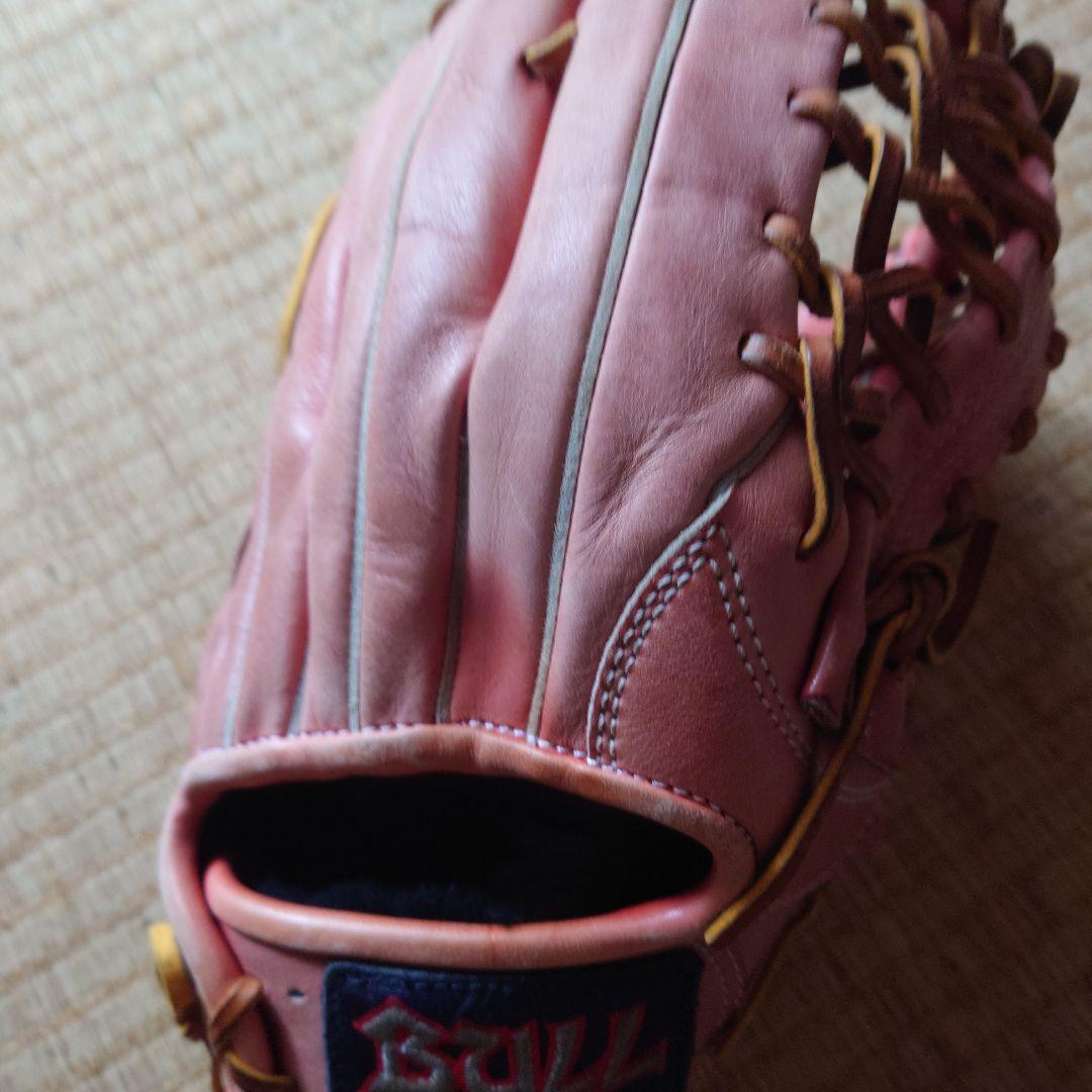 東駒BULLTOKYO 硬式 外野手用グローブグラブ右投げ用中古品グローブ袋付