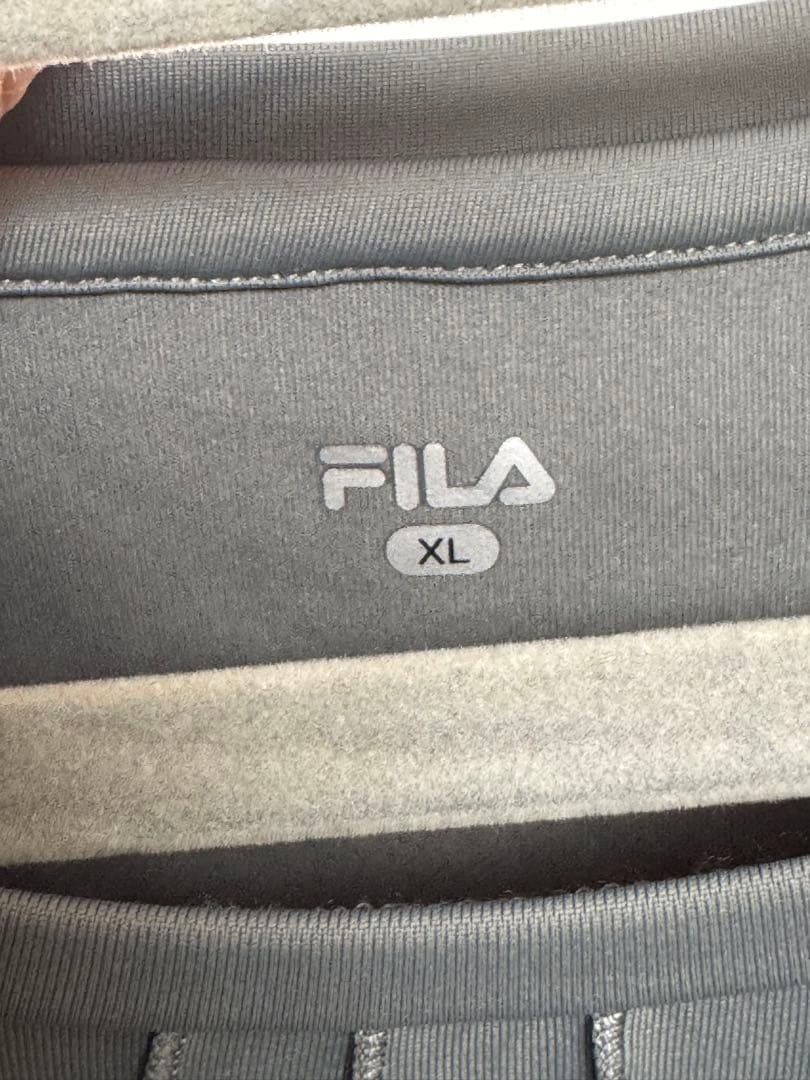 【新品未使用タグ付き】FILA テニスウェア XLサイズ グレー レディース