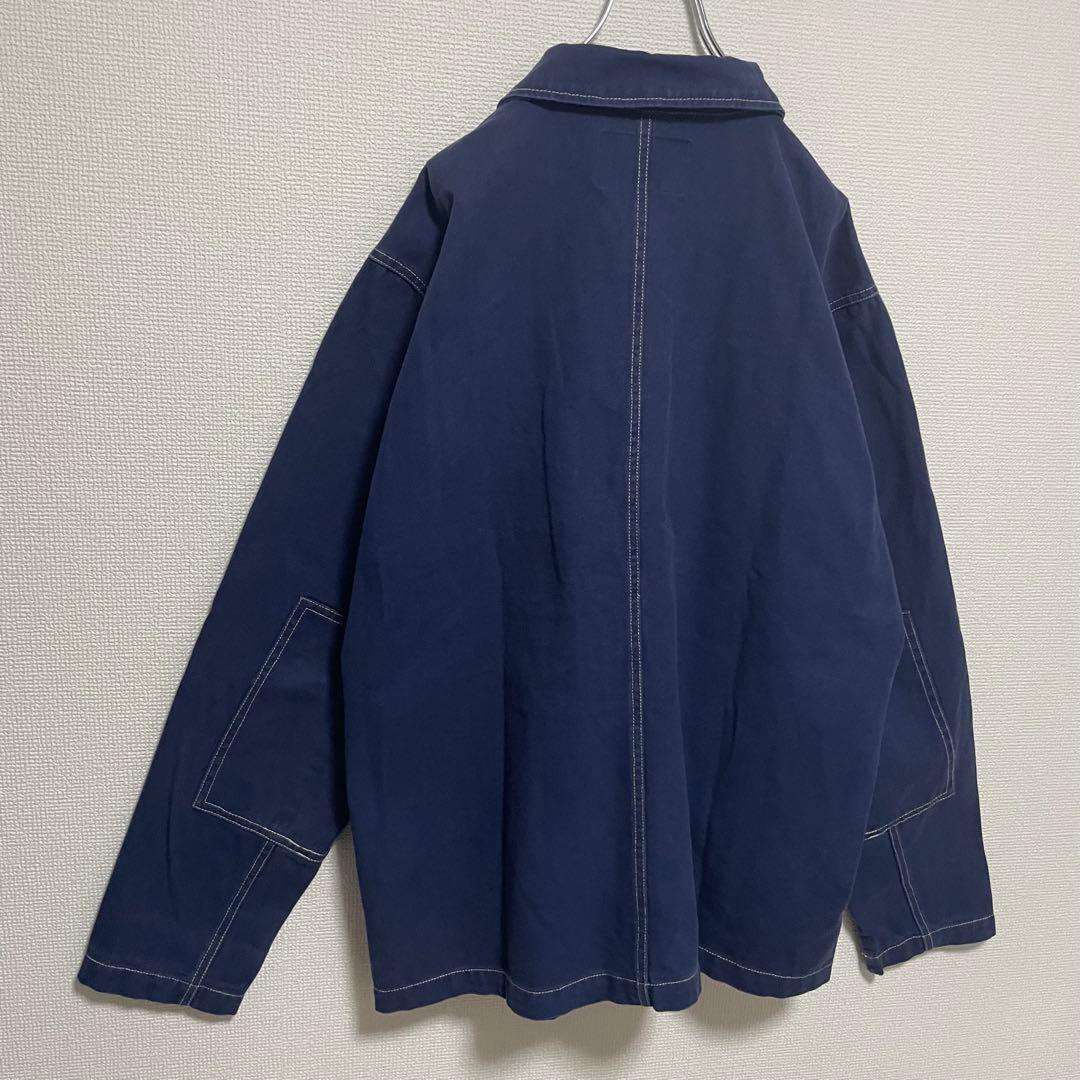 ステューシー ジャケット カバーオール ワンポイントロゴ