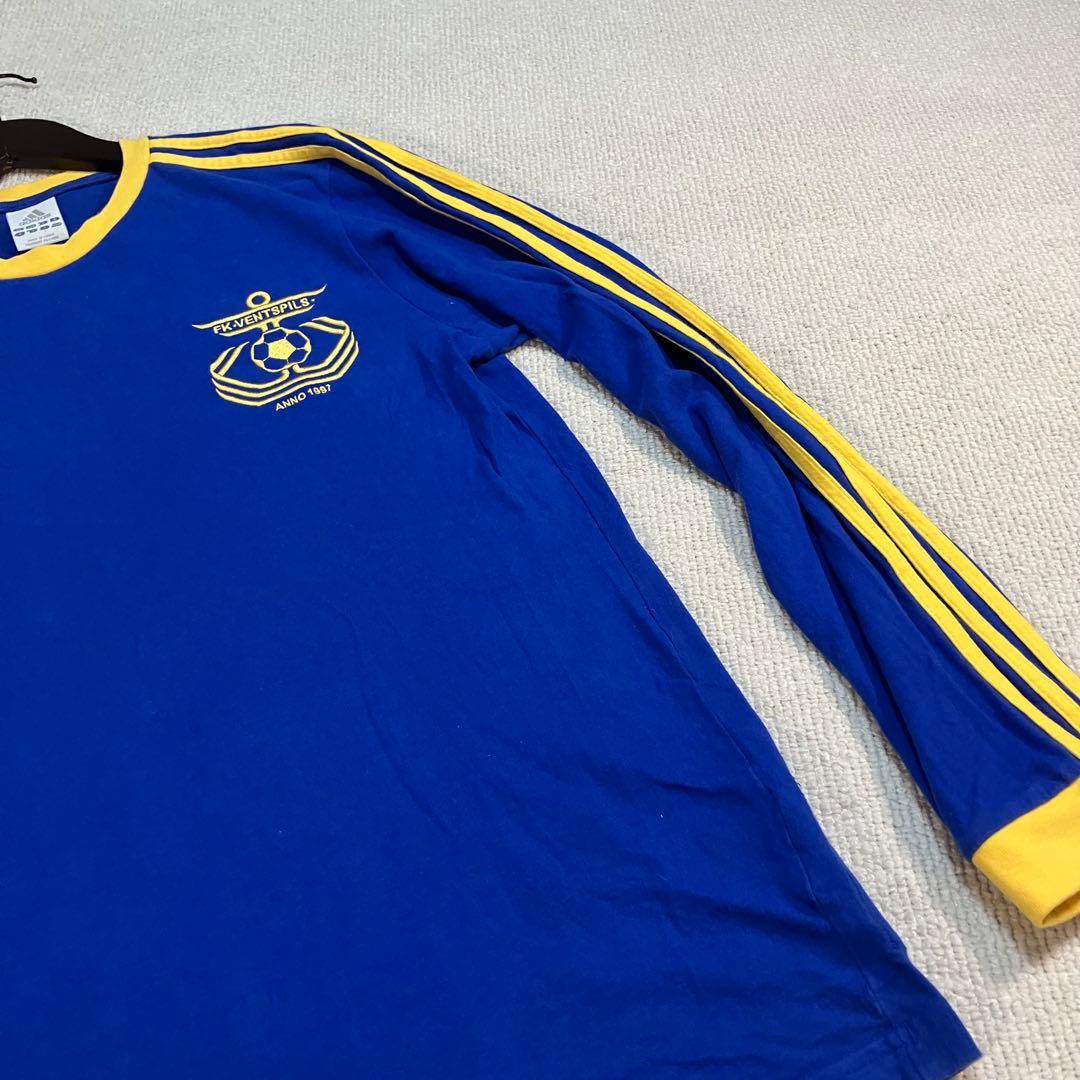 【ラトビア】FK VENTSPILS ロンT Lサッカー　長袖　東欧adidas