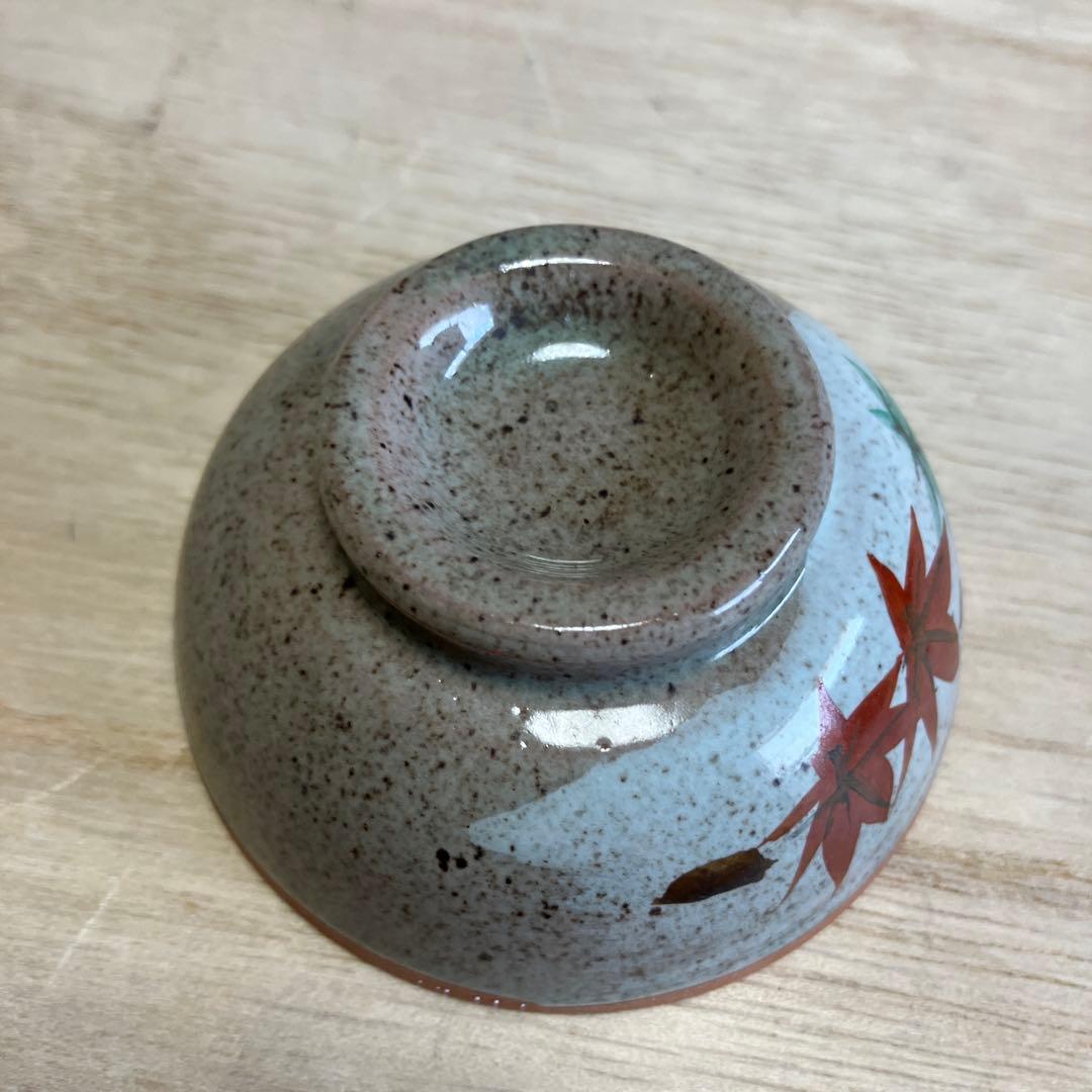 D-4 土瓶 急須 湯呑み セット 茶器 紅葉 もみじ 陶器 藤手 食器 和食器