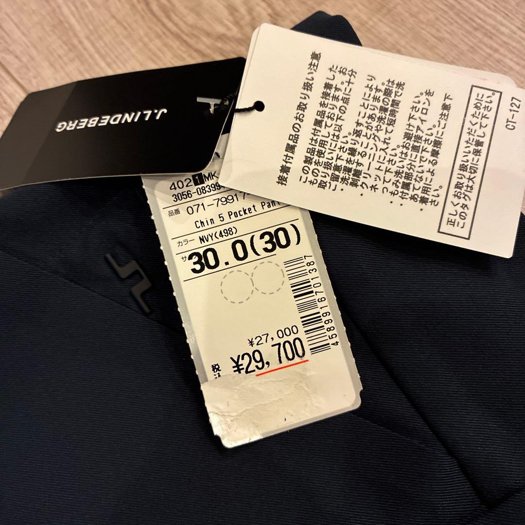 未使用 jリンドバーグ ゴルフパンツ chin 5 pocket pant 30