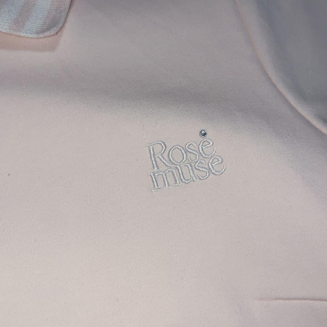 ♡美品♡ロゼミュ logo embroidery pleats polo op