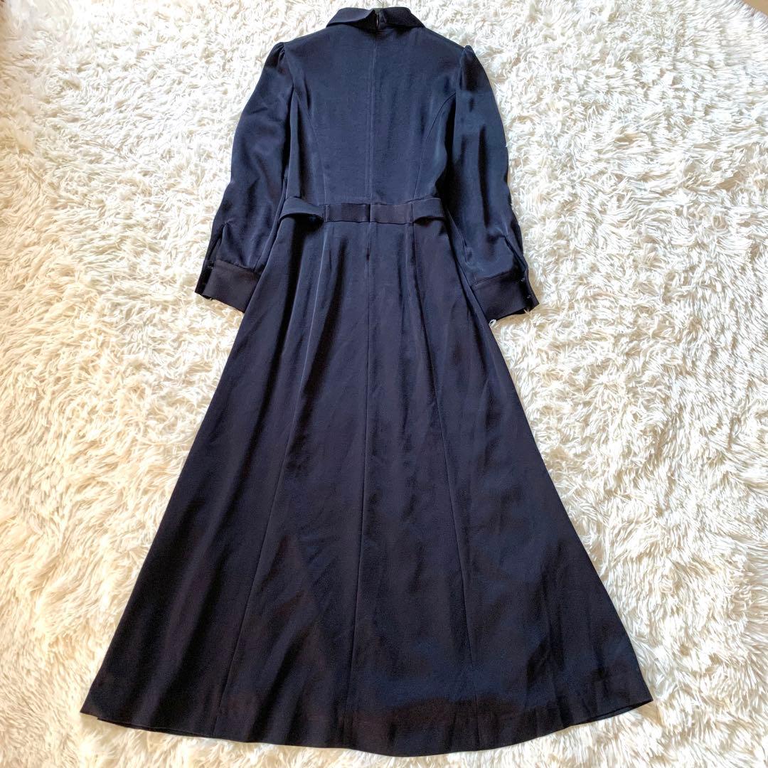 極美品✨ケイミー kayme ストレッチ サテン ロング プリンセス ワンピース