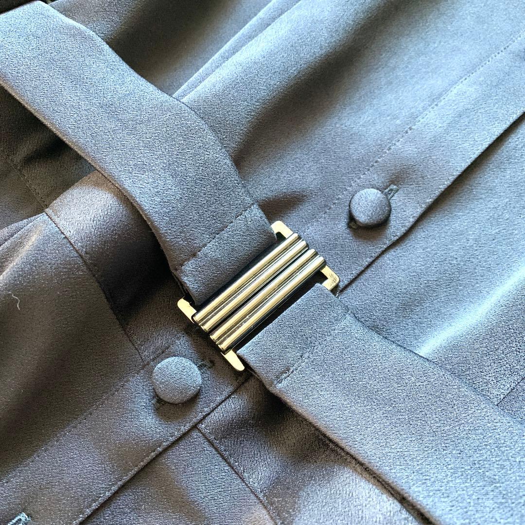 極美品✨ケイミー kayme ストレッチ サテン ロング プリンセス ワンピース