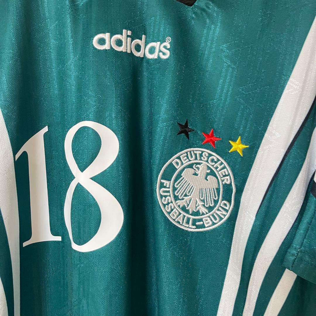 ドイツ代表1996年awayクリンスマンサッカーユニフォームfootball
