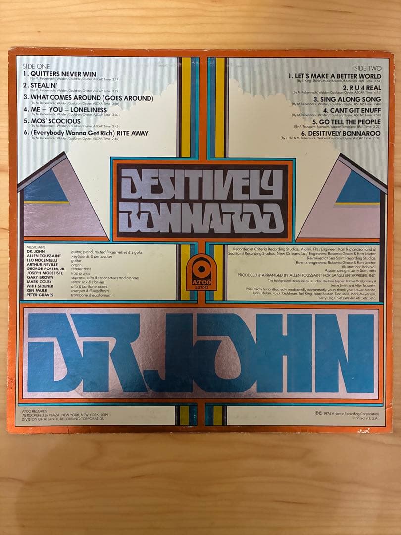 【LP】Dr. John / Desitively Bonnaroo