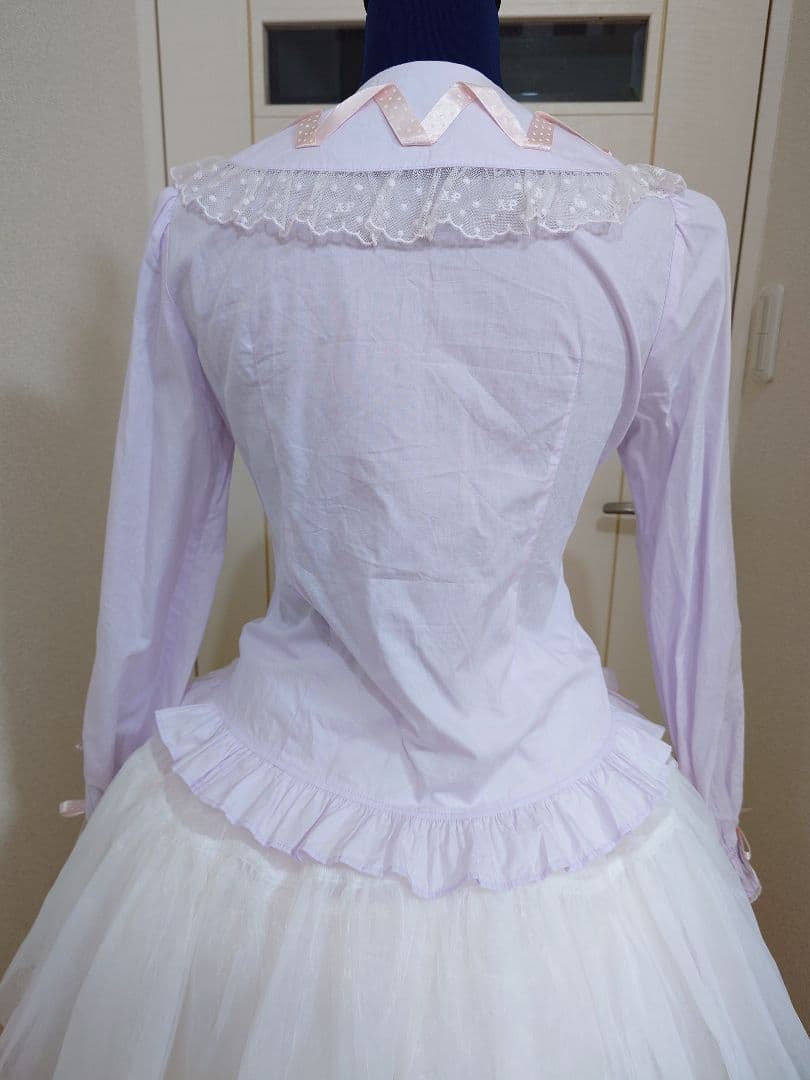 くるくるリボンブラウス Angelic Pretty ラベンダー