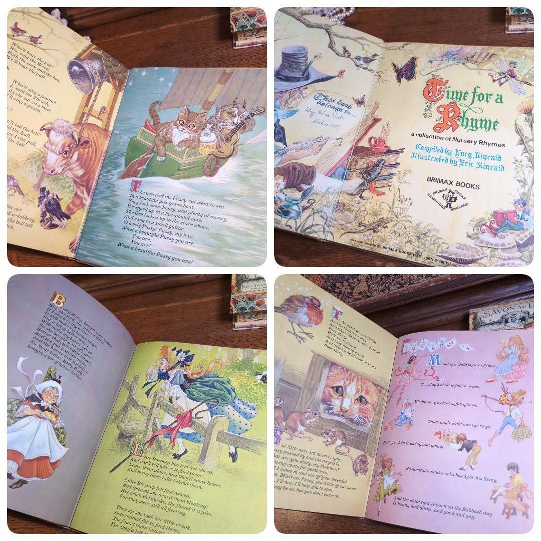 美しい挿絵の絵本　Time for a Rhyme 童謡集