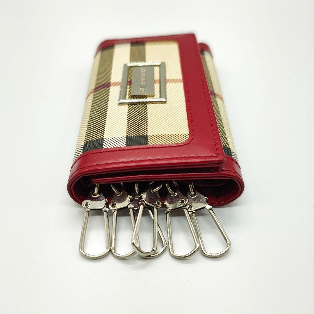 極美品 BURBERRY キーケース チェック柄 バーバリー