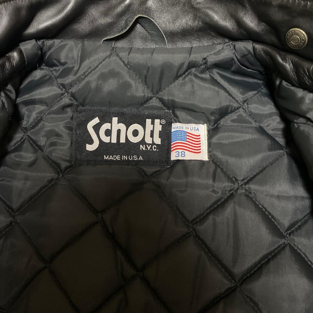 USA製　SCHOTT　ショット　シングルライダース　レザージャケット