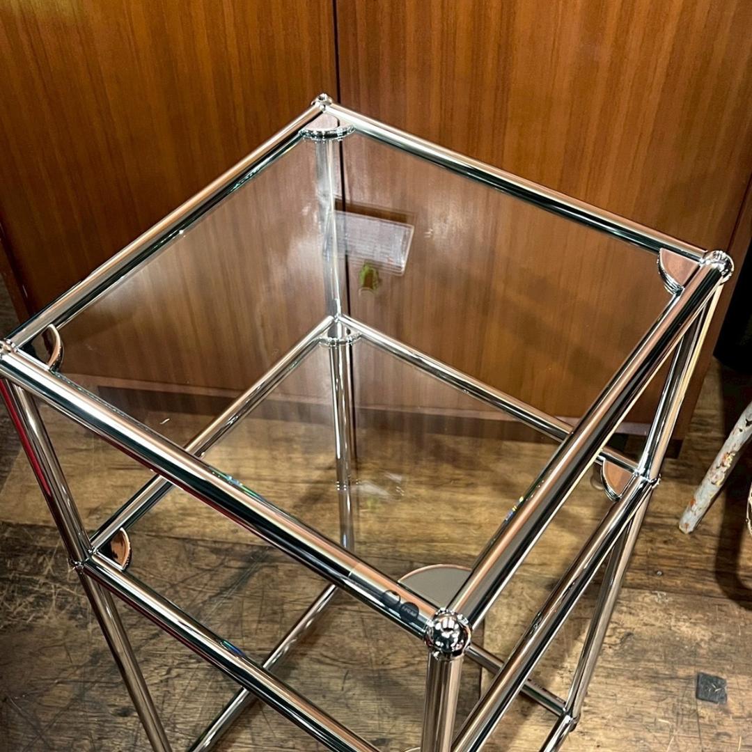 展示未使用 USM Haller ハラー 1列2段 ガラス天板 オープンシェルフ