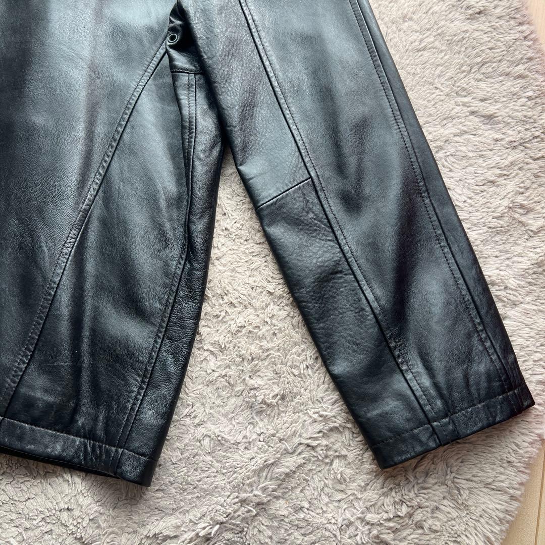TAKA-Q 本革 レザージャケット スイングトップ ラムレザー
