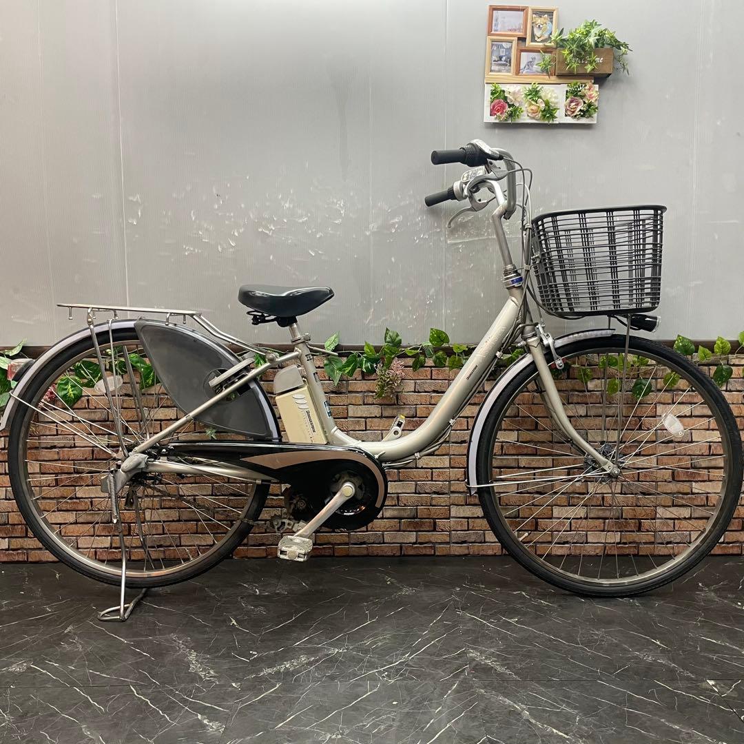【14】電動自転車 ブリヂストン Assista シルバー 26インチ