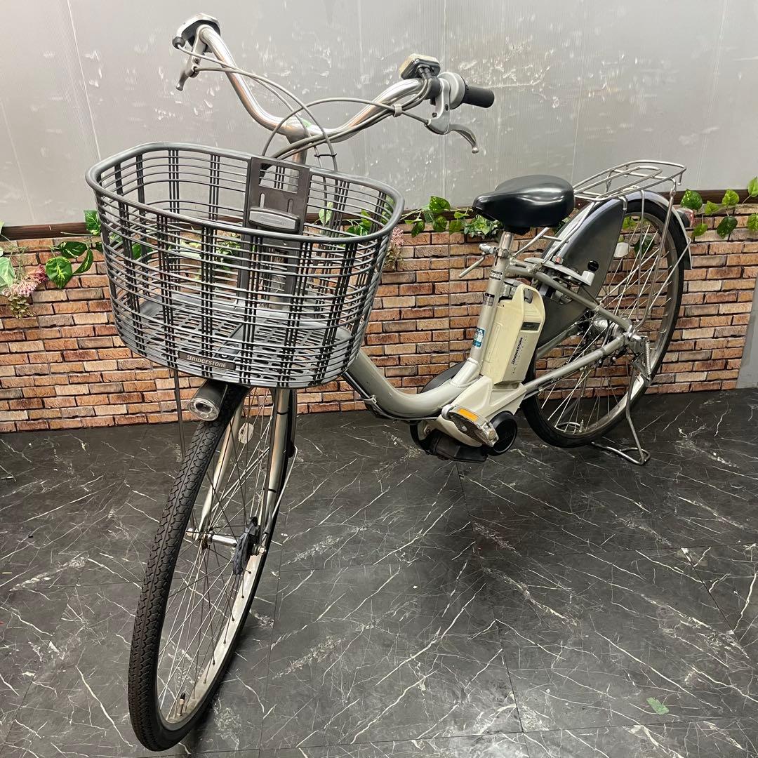 【14】電動自転車 ブリヂストン Assista シルバー 26インチ