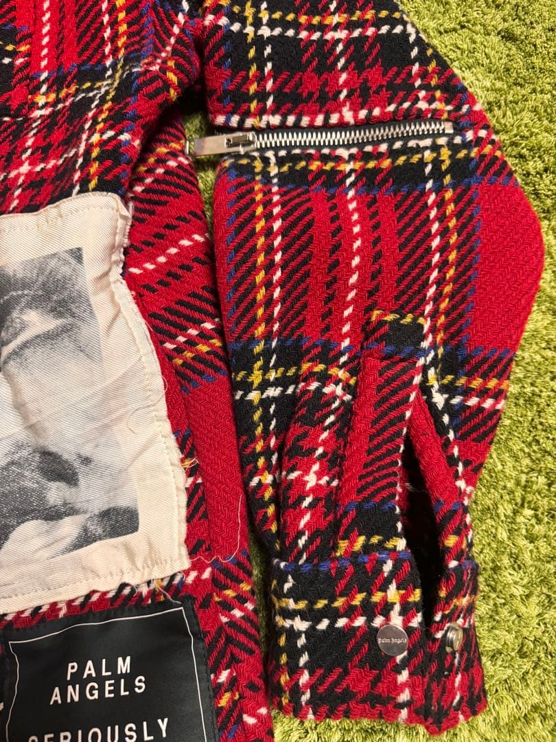 白濱亜嵐着　palm angels パームエンジェルス　チェックシャツ