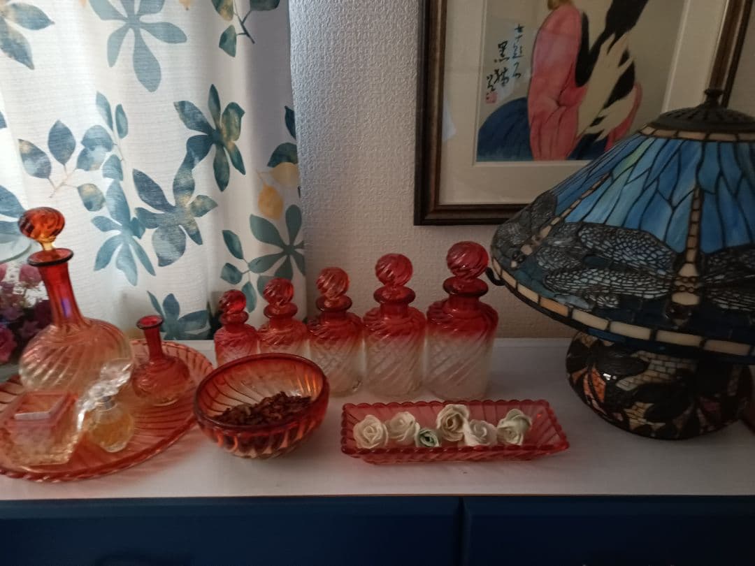 【オールドバカラ】BACCARAT　バンブー　　レッド　パヒュームボトル