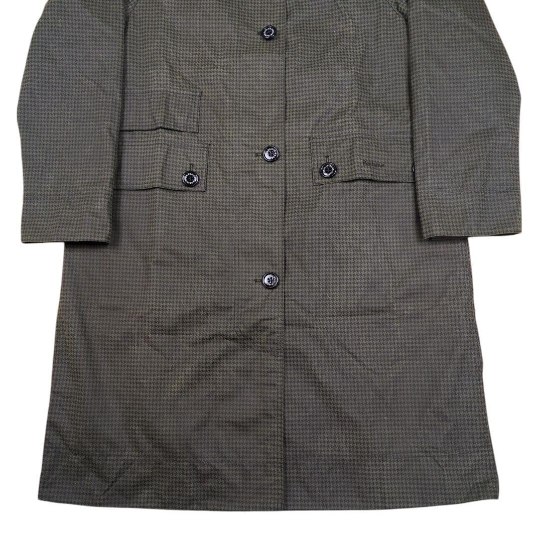 未使用 Barbour オイルド コート BURWICK WAX 千鳥柄