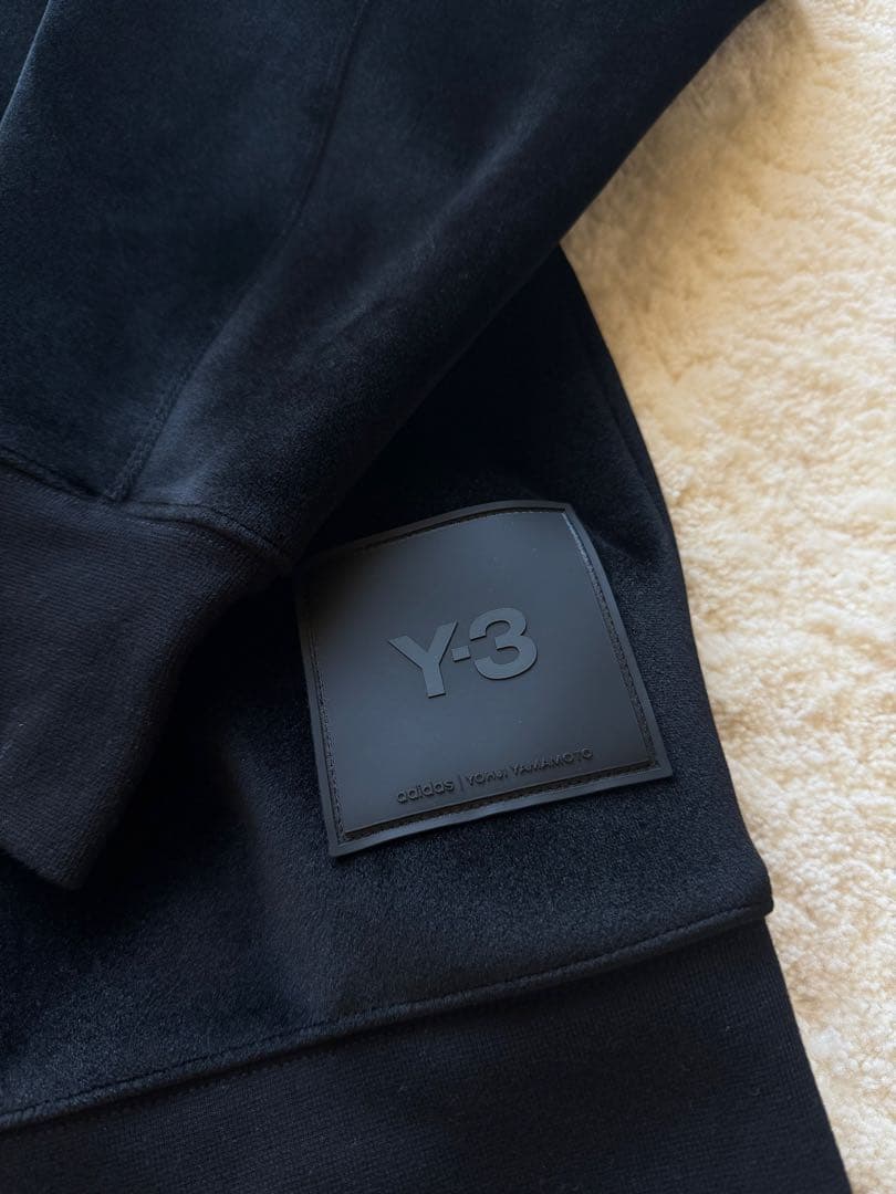 【Y-3】新品U SQUARE VELVET HOODIEベルベットフーディL