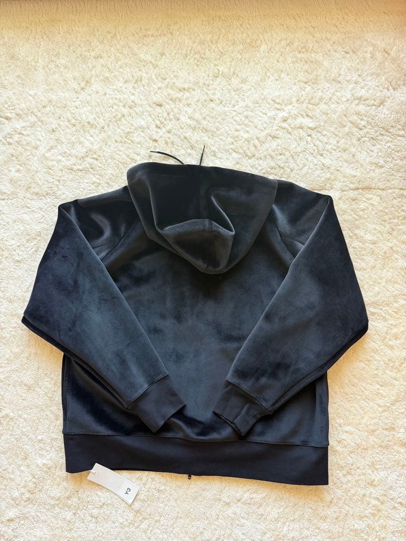 【Y-3】新品U SQUARE VELVET HOODIEベルベットフーディL