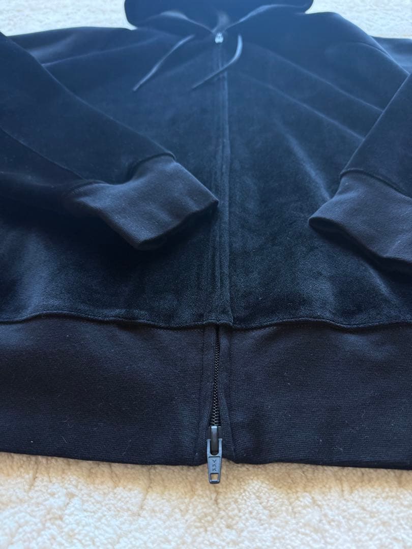 【Y-3】新品U SQUARE VELVET HOODIEベルベットフーディL