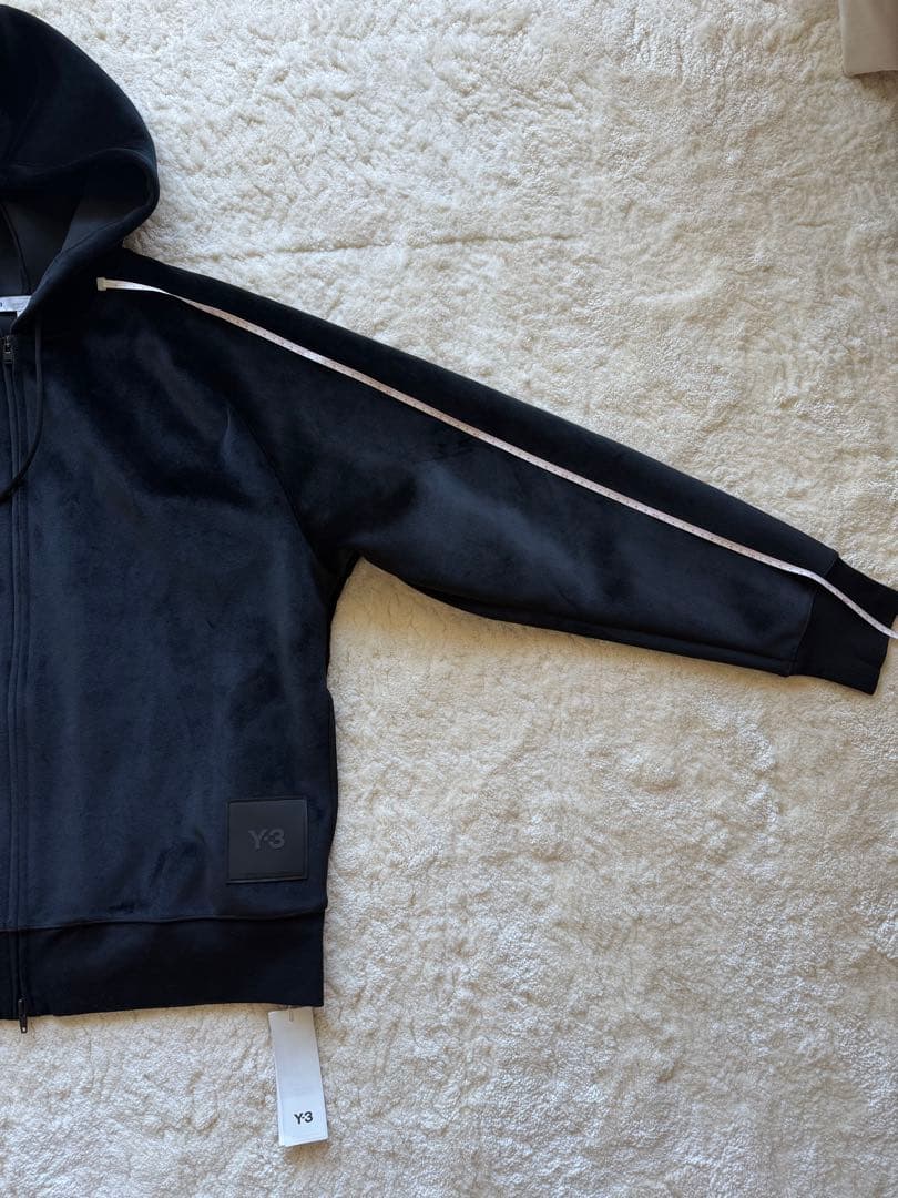【Y-3】新品U SQUARE VELVET HOODIEベルベットフーディL