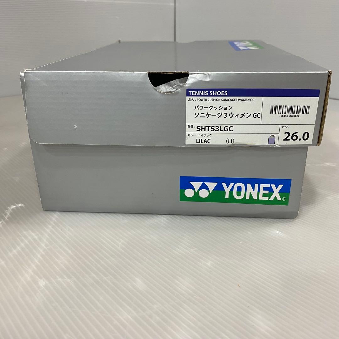 【新品】ヨネックス テニスシューズ ソニケージ3 GC 26cm オムニ・クレー