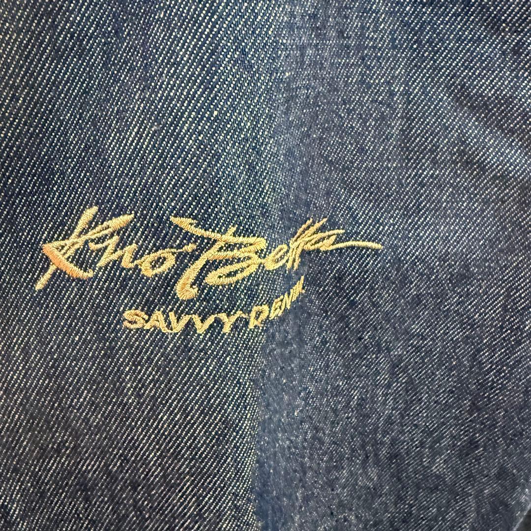 Kno Betta ノーベター LAスタイル 刺繍ロゴ デニムジャケット L
