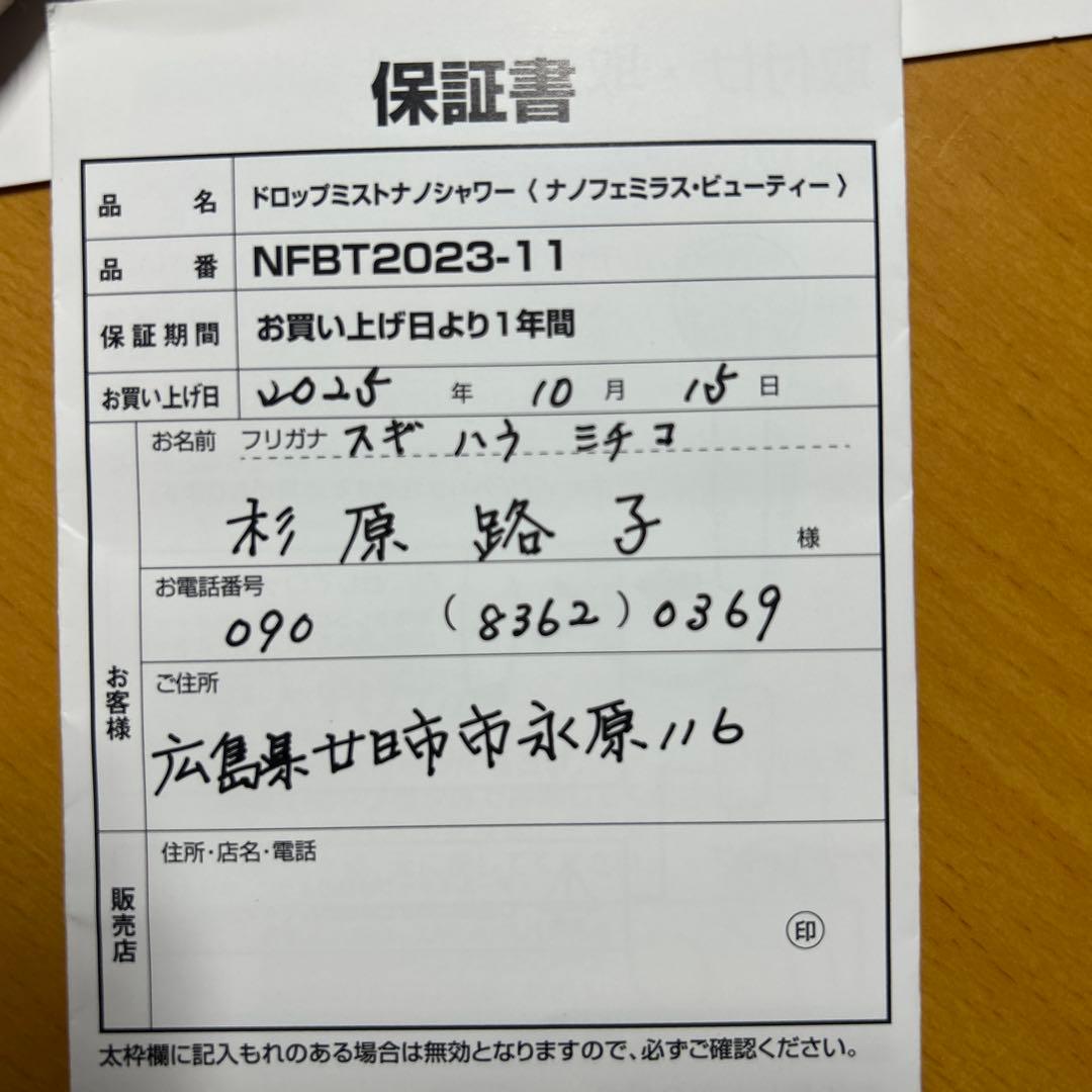 ナノフェミラスビューティー全身シャワーヘッド