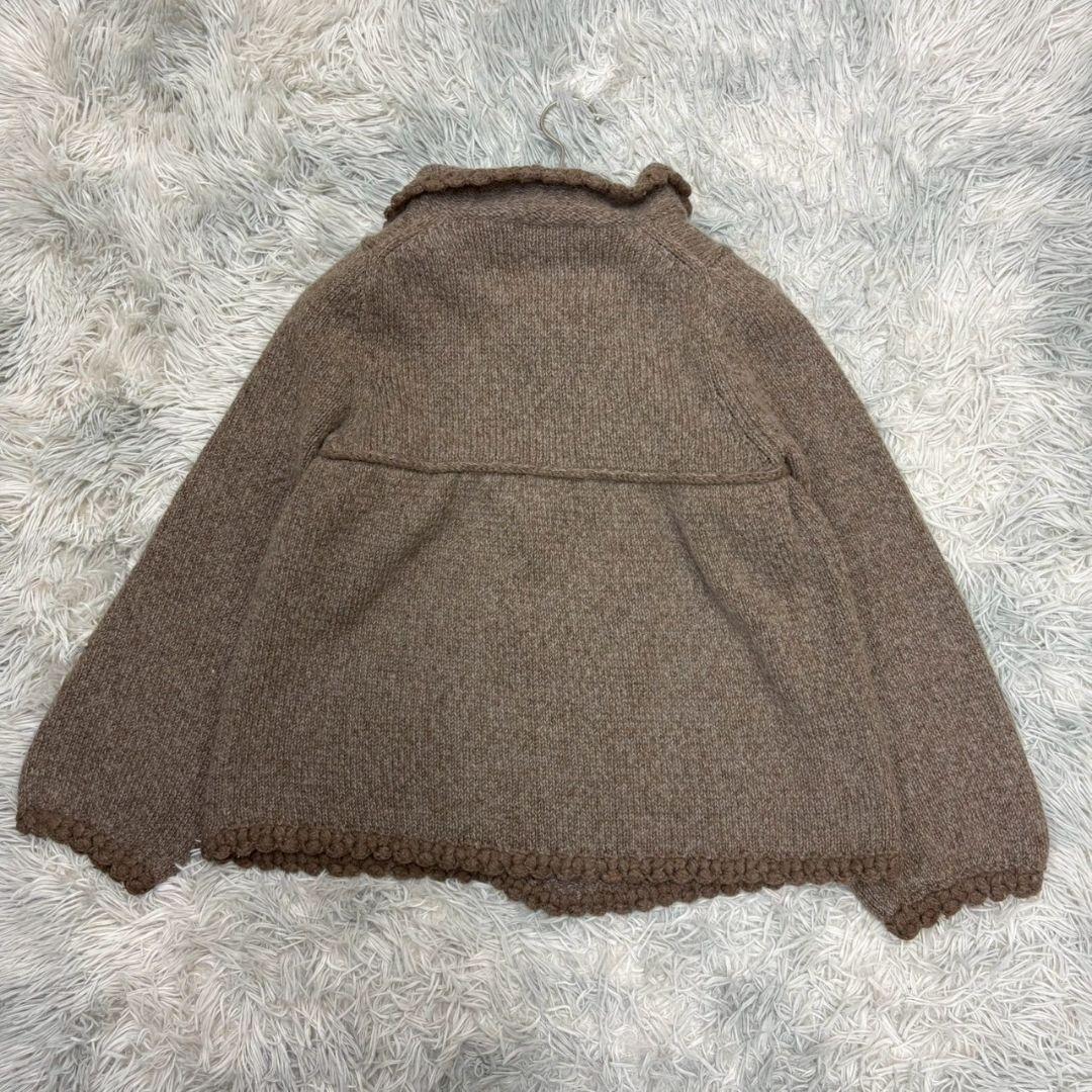 美品✨【アデュートリテス】ブラウン ケープコート モヘヤ混 アウター かわいい