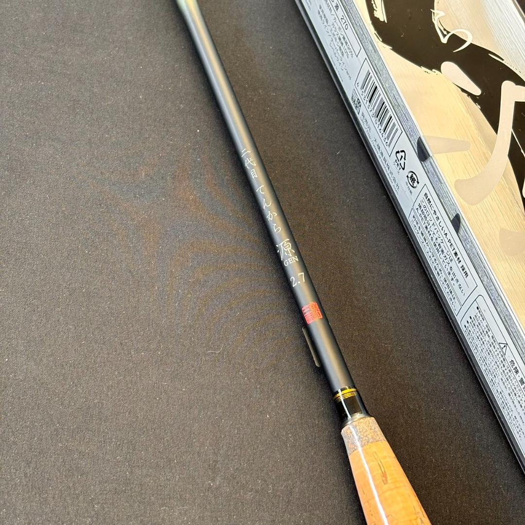 新品　二代目てんから源 270　テンカラロッド　カーボン　渓流竿