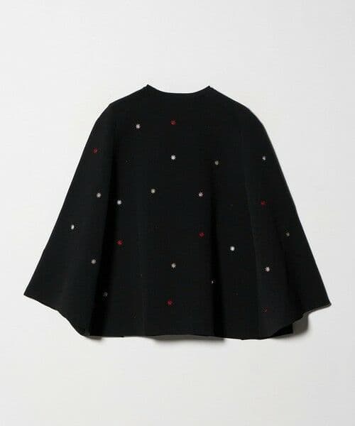 今期　新品タグ　ユナイテッドアローズ エンブロイダリー フラワー ケープニット