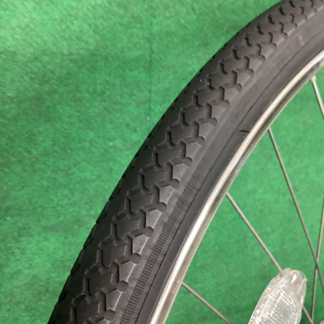 前輪 ステンレス リム 26×1-3/8 タイヤ付 J2 フロント ハブダイナモ
