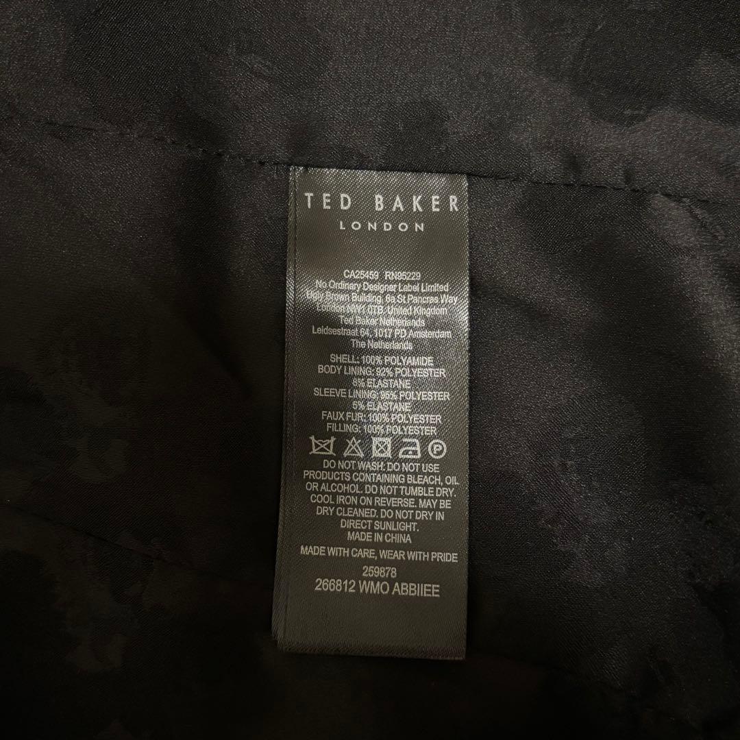 TED BAKER テッドベイカー 中綿ジャケット 黒 ベルト付