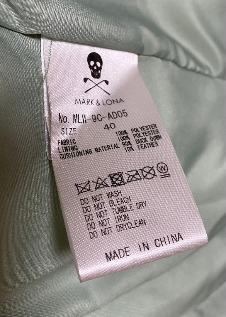 MARK & LONA(マークアンドロナ) フード付きダウンベスト　40