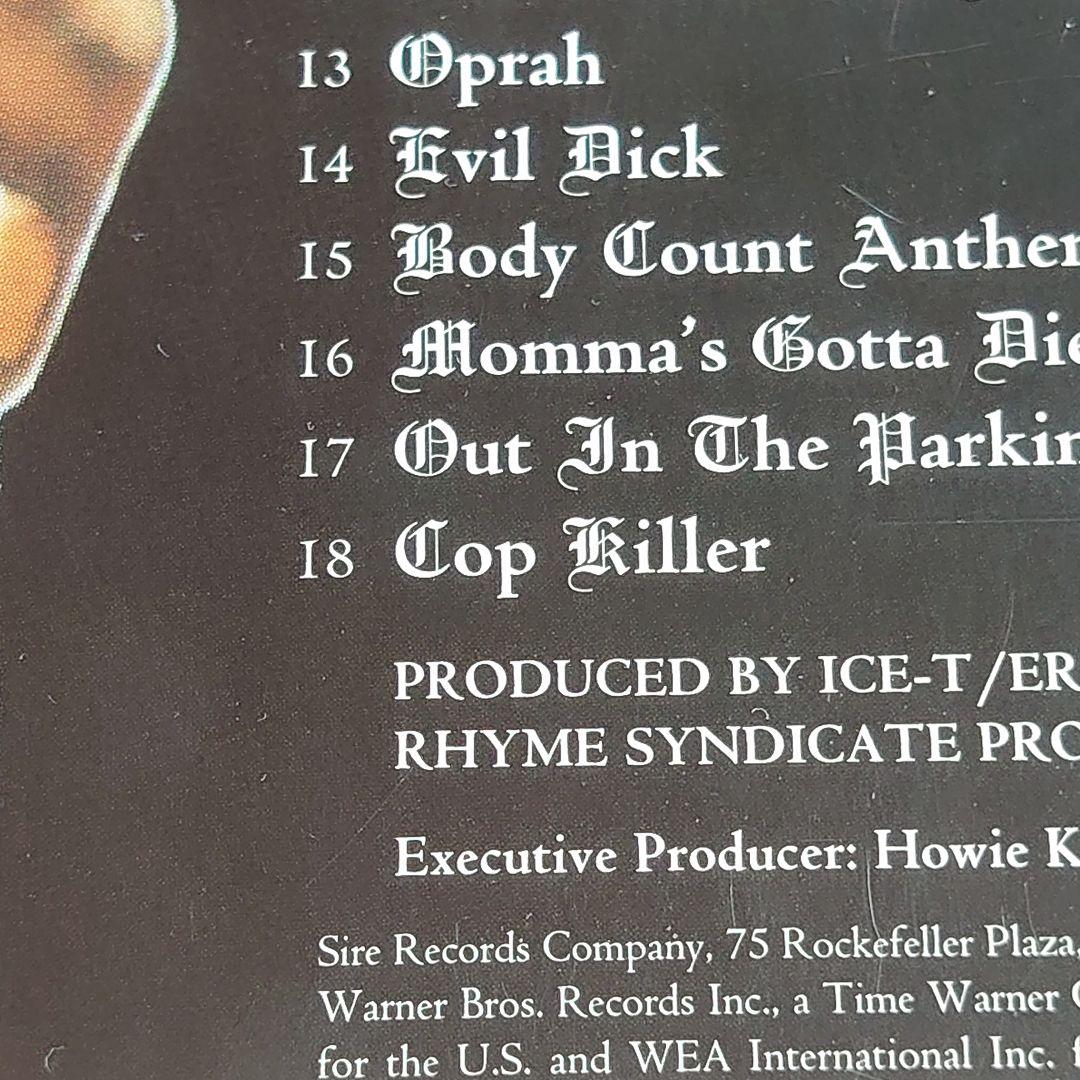 【CopKiller収録】ボディ・カウント BODY COUNT CD ①
