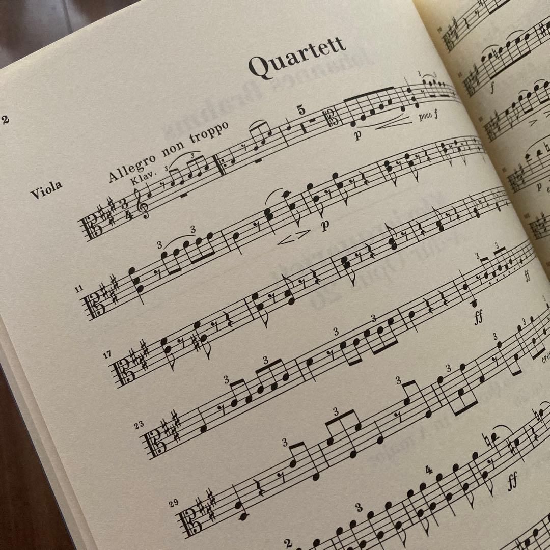 アート・デザイン・音楽 BRAHMS/KLAVIERQUARTETT A dur Op.26