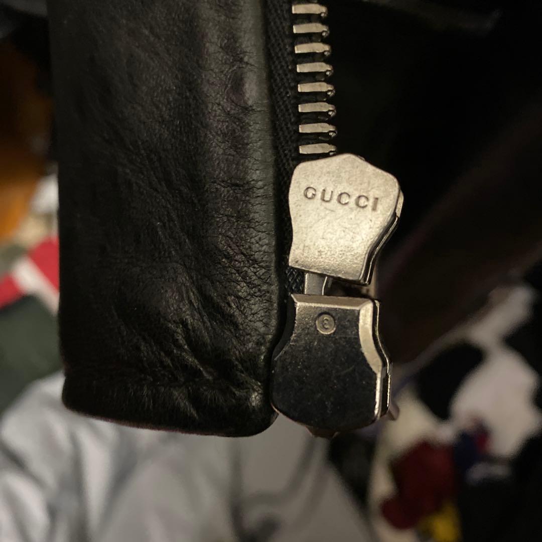 GUCCI ラムレザー　セミダブルライダース　50