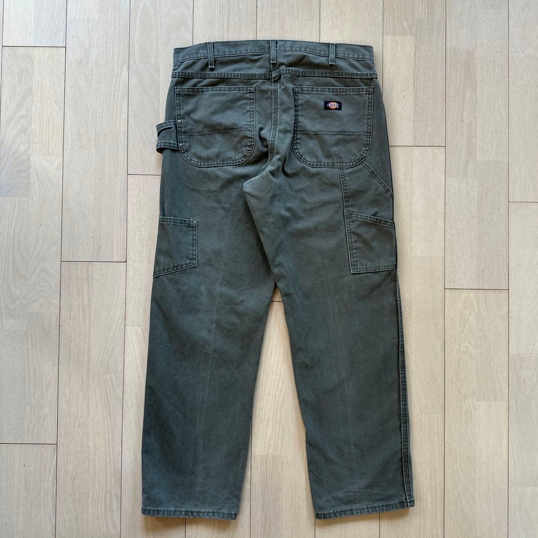 34×30 ダック生地 Dickies ワークパンツ ペインターパンツ ダック地