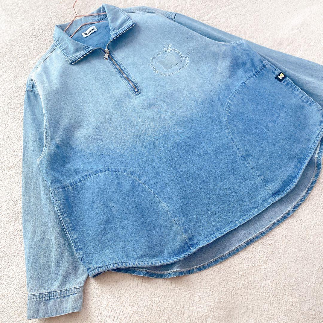 【Naptime.】美品　ナップタイム　デニムプルオーバージャケット　M
