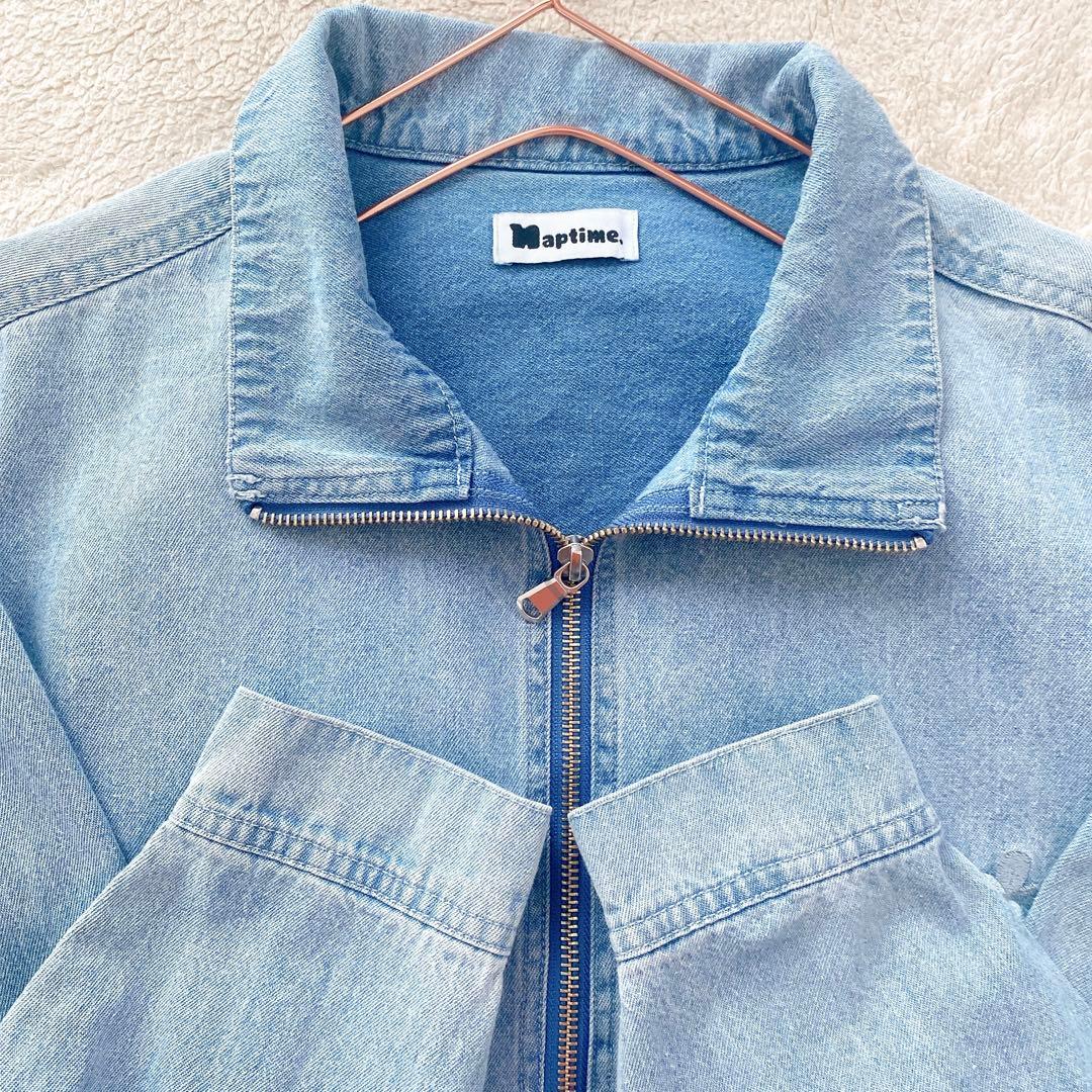 【Naptime.】美品　ナップタイム　デニムプルオーバージャケット　M