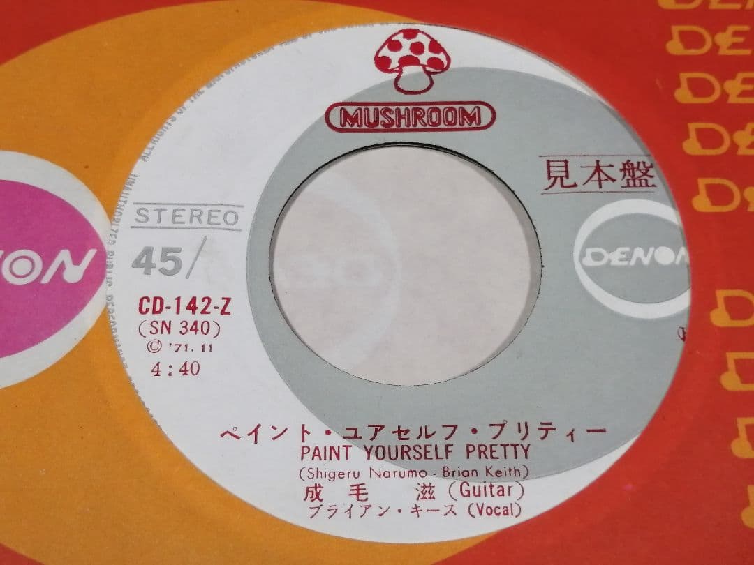（７）成毛滋／ペイント・ユアセルフ・プリティー　ソロデビューシングル／成毛シゲル