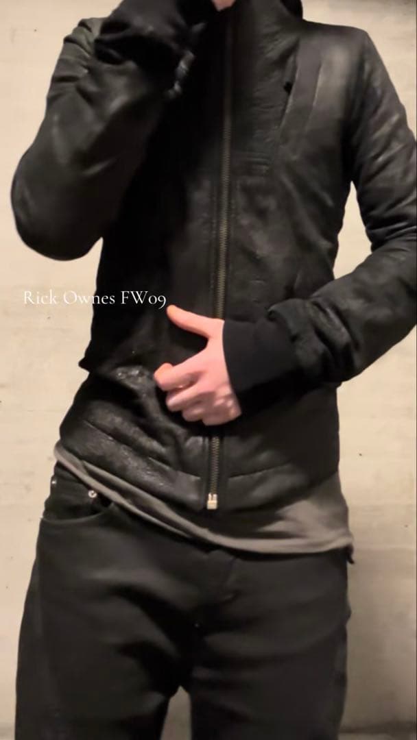 ジャケット・アウター Rick Owens 09FW CRUST leather jacket