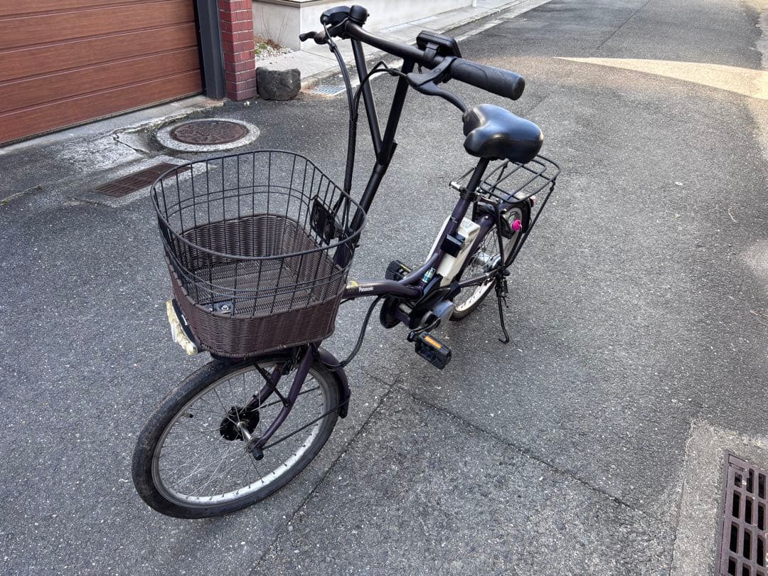 Panasonic sugar drop電動アシスト自転車 前カゴ付き
