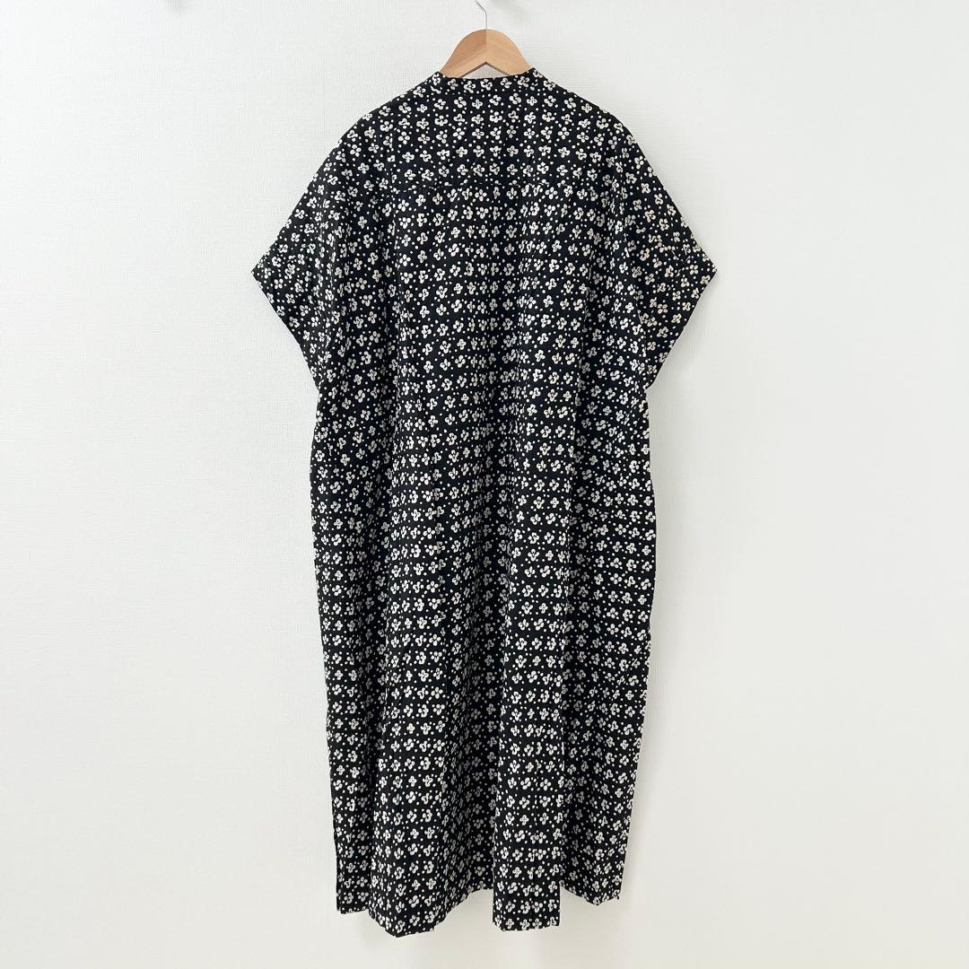 ヌキテパ　Poplin Viola Print Big Shrits Dress