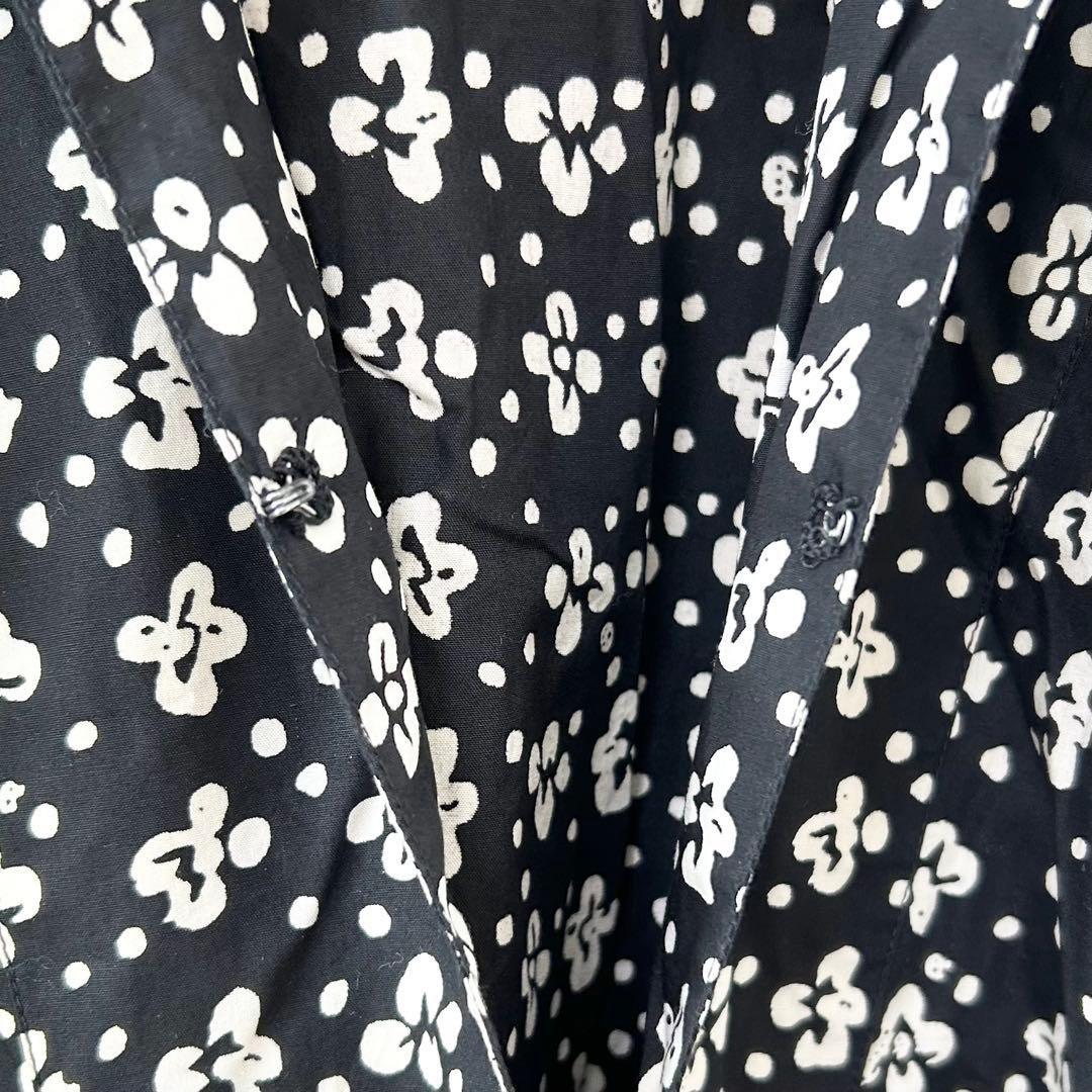 ヌキテパ　Poplin Viola Print Big Shrits Dress