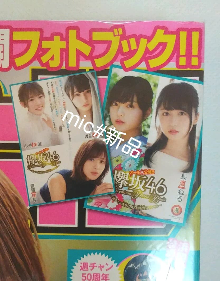 【新品レア】週刊少年チャンピオン2019 30欅坂櫻坂46平手友梨奈 長濱ねる