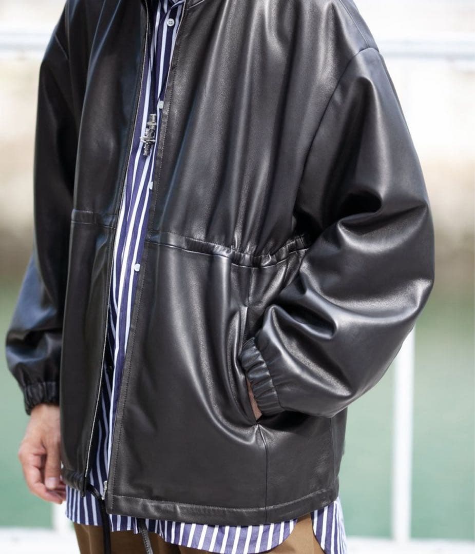 ジャケット・アウター stein\"LEATHER DREWSTRING JACKET\"